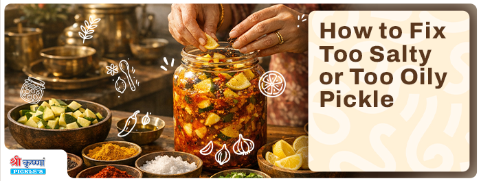 How to Fix Too Salty or Too Oily Pickle