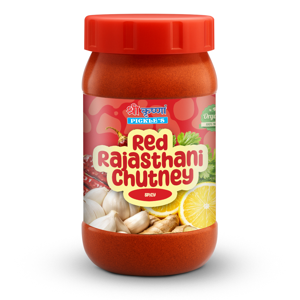 Red Rajasthani Chutney (Spicy) | Laal Rajasthani Chutney (Teekhi)