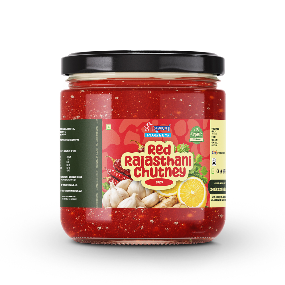 Red Rajasthani Chutney (Spicy) | Laal Rajasthani Chutney (Teekhi)