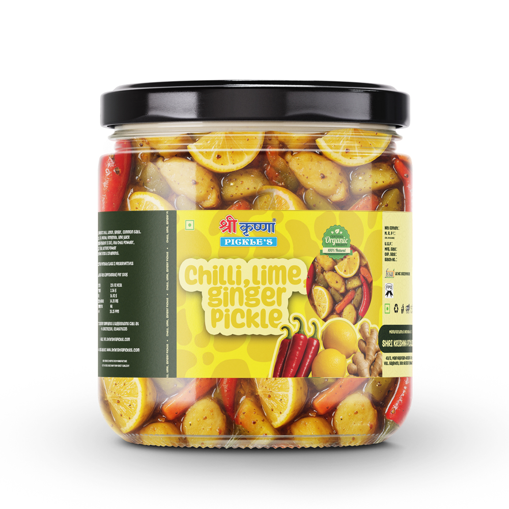 Chilli, Lemon, and Ginger Mix Pickle | Mirch, Nimbu Aur Adrak Mix Pickle